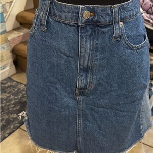 Madewell Blue Denim Skirt
